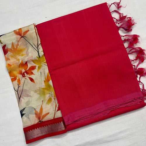 Mangalagiri Silk / Cotton Saree-RSSEMGSACT592272