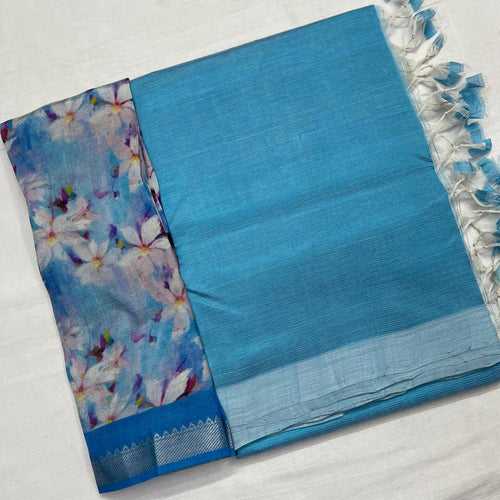 Mangalagiri Silk / Cotton Saree-RSSEMGSACT592263