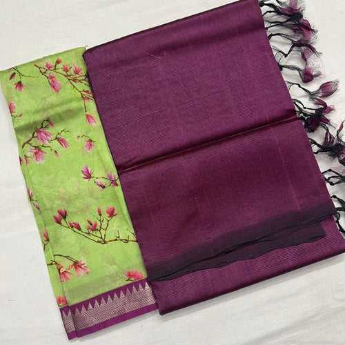 Mangalagiri Silk / Cotton Saree-RSSEMGSACT592270