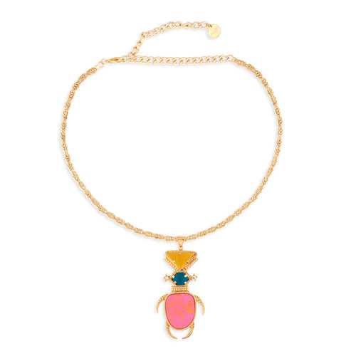 Space Bug Necklace (Pink)