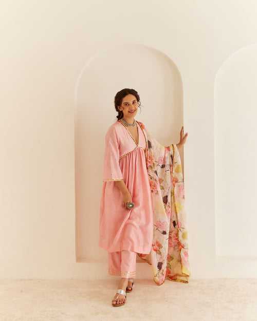 Powder Pink Kurta Set