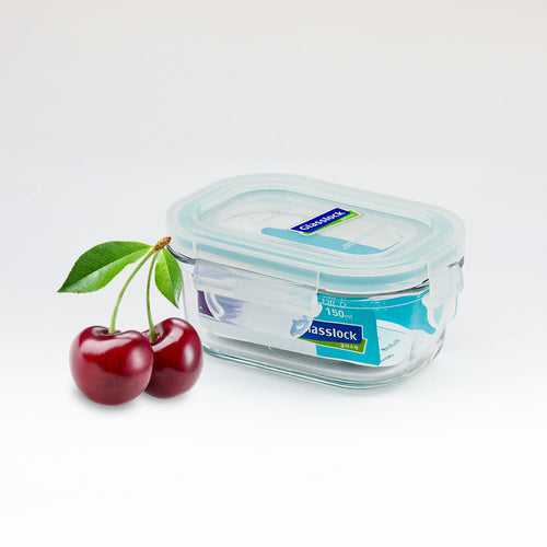 Glasslock Classic Airtight Tempered Food Container, Microwave Safe