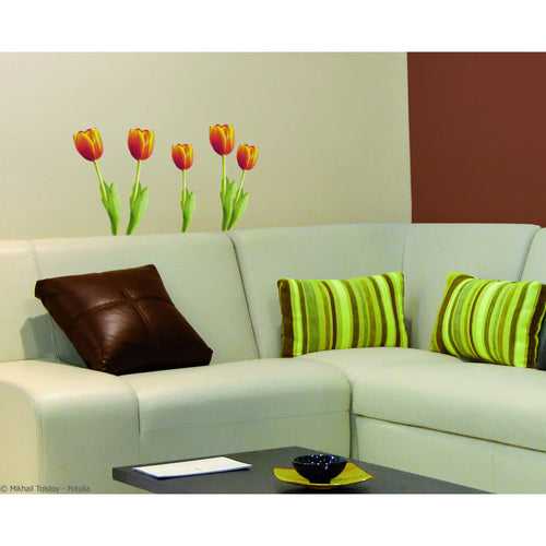 Plage Wall Sticker, Small, Small Tulips