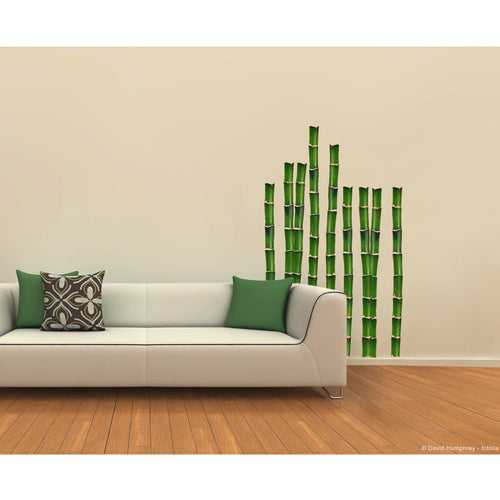 Plage Wall Sticker, Large, Bamboo