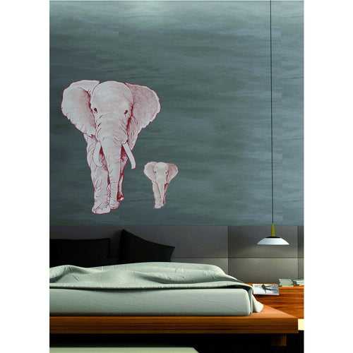 Plage Wall Sticker, Designers Collection, Elephant with his Mother
