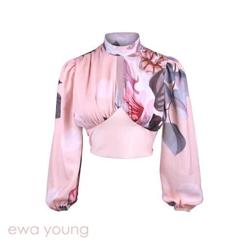 Mystique Crop Top - Pink Floral