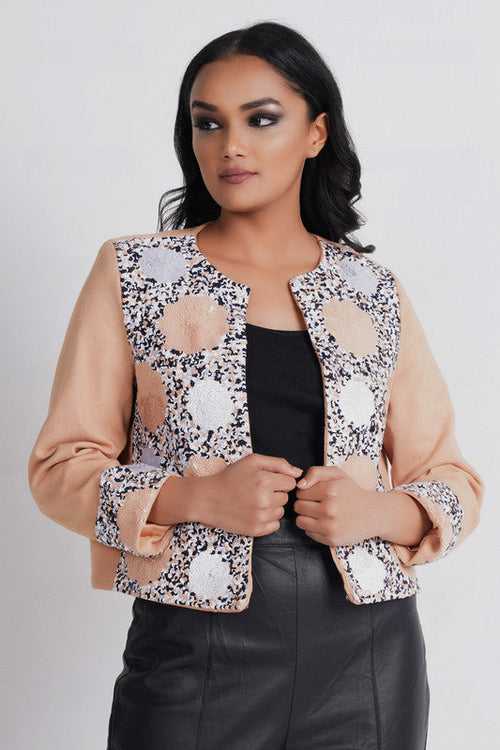 French Blossom Sequin Jacket