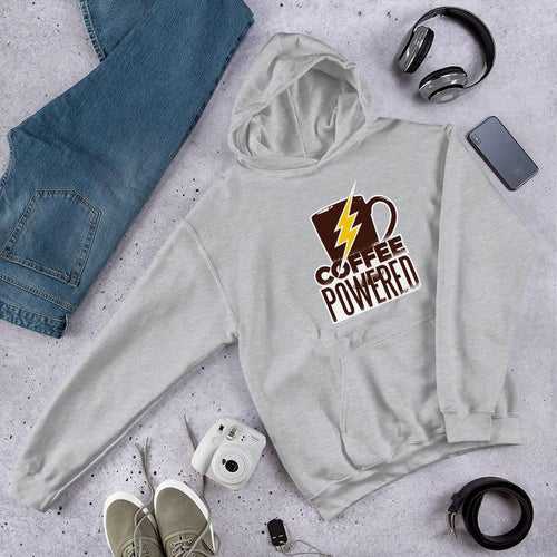 Coffee Powered Unisex Hooded Sweatshirt