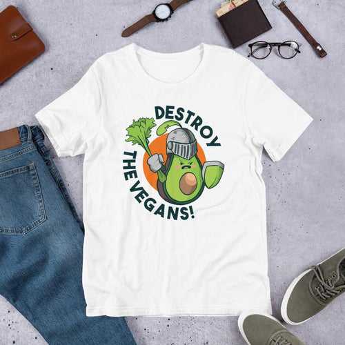 Destroy The Vegans Half Sleeve T-Shirt