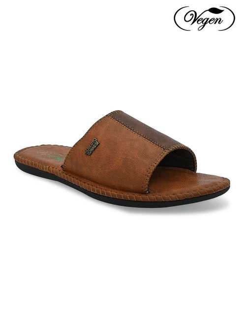 Alberto Torresi Men's Nova Tan Casual Slippers