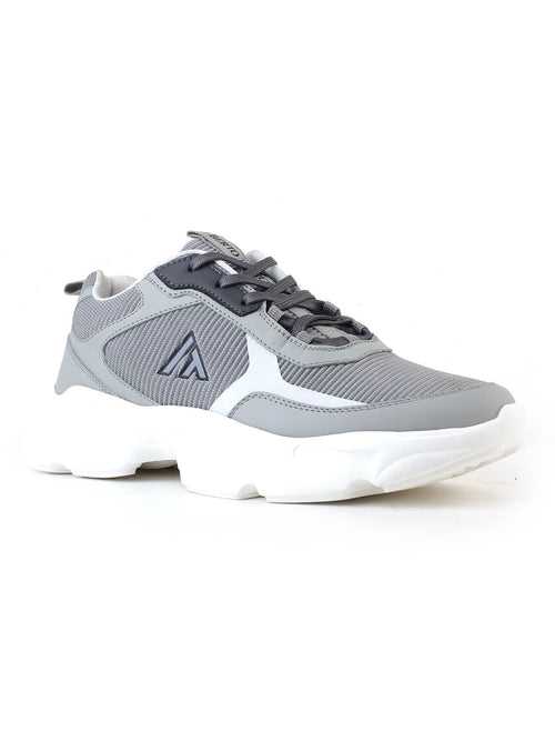 Alberto Torresi Grey Laceup Sports Shoes
