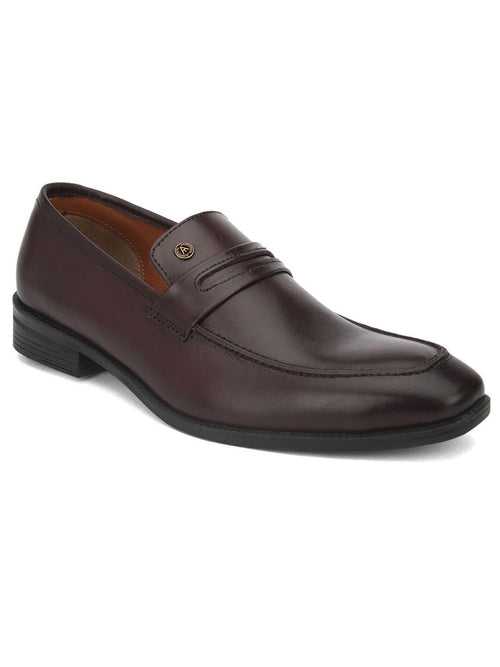 Genuine Leather Brown Office/ Dress Formal Slip On Shoes