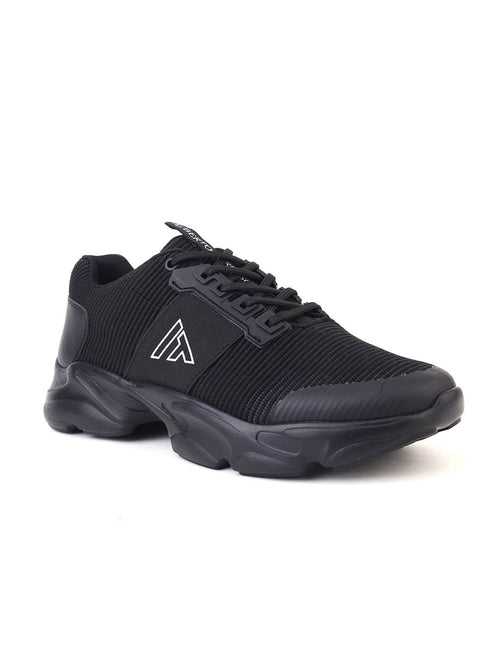 Alberto Torresi Black Laceup Sports Shoes