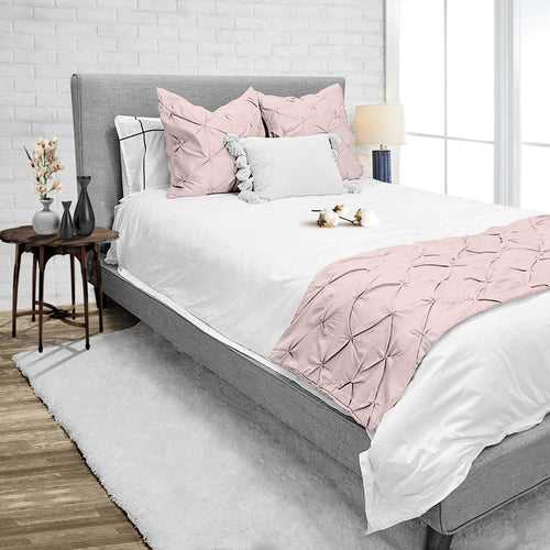 Blush Pinch Bed Runner