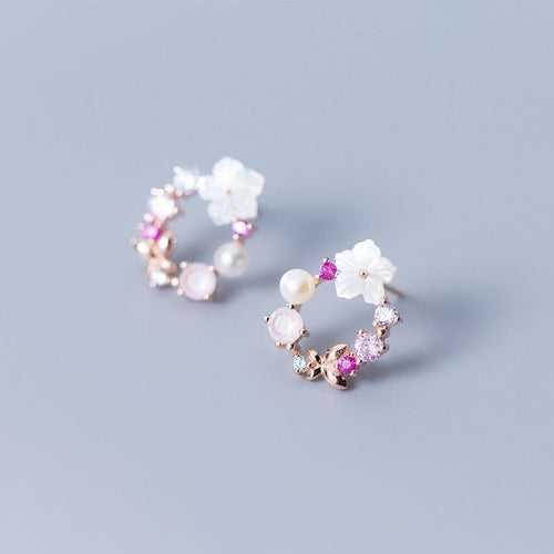 Embellished Pearl Studs