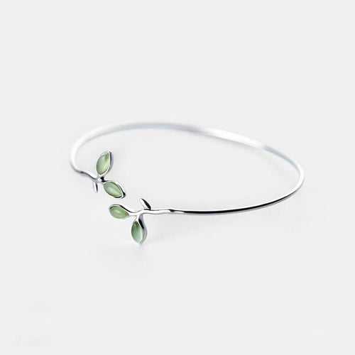 Enchanted Opal Leaf Bracelet