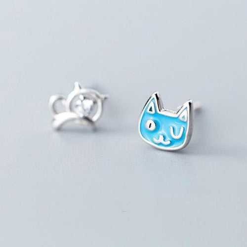 Happy Kitty Sleepy Kitty Studs