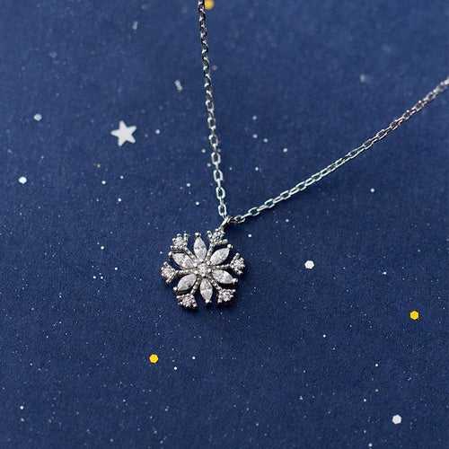 Shining Snowflake Necklace