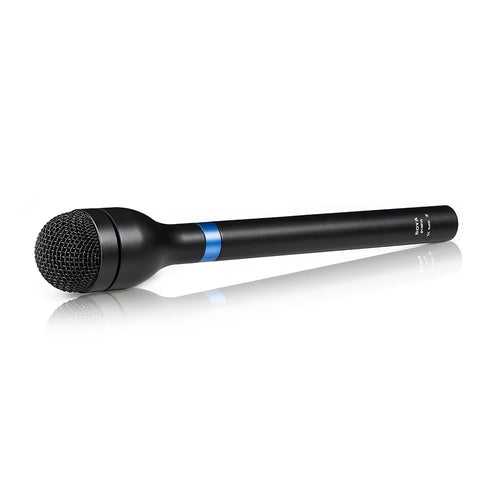 BOYA BY-HM100 Handheld Dynamic Microphone Mic Omni-Directional XLR Connector Aluminum Alloy Body Extra Long Handle for ENG Interview Presentation Recording