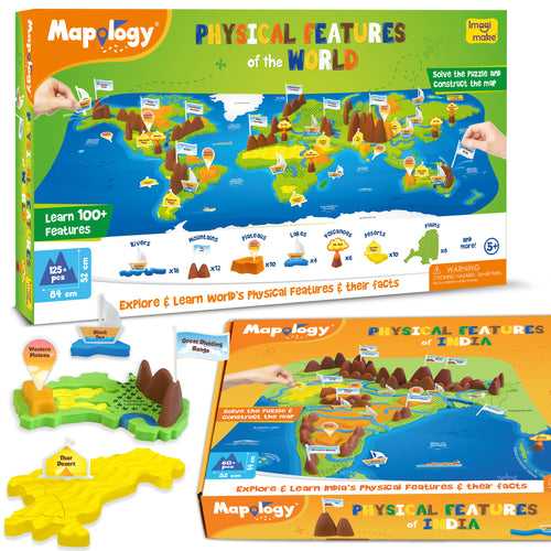 Mapology Kit – Physical Features of India & World