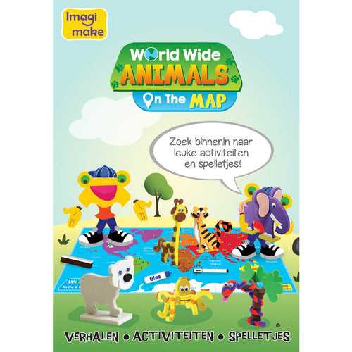 Worldwide Animals on the Map - Activity Book - Dutch