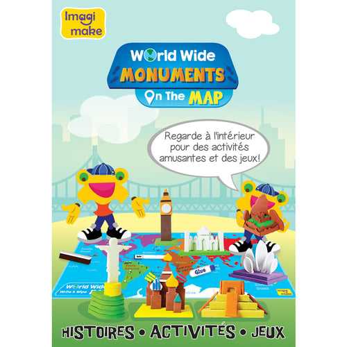 Worldwide Monuments on the Map - Activity Book - French