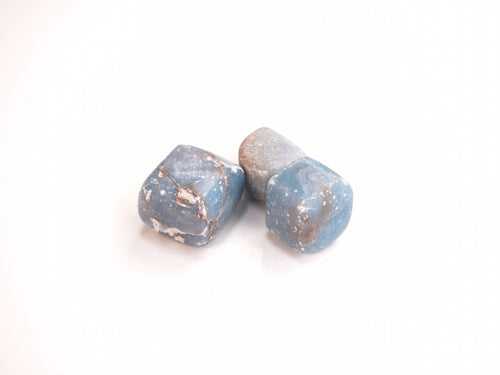 Angelite Tumble Stones - Embrace the Serene Energies of Blue