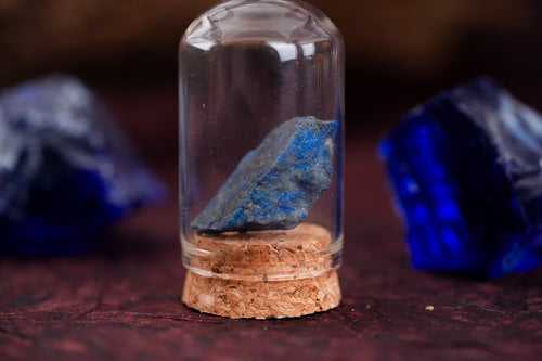 Lapis Lazuli Raw Stone Glass Vase Decor: Unveil the Depths of Spiritual Wisdom