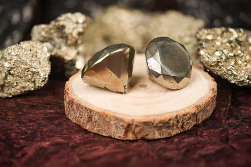 Pyrite Diamond natural pyrite gems that sparkle like real diamonds.