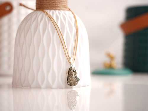 Pyrite Oval Pendant: Illuminate Your Path with Golden Confidence