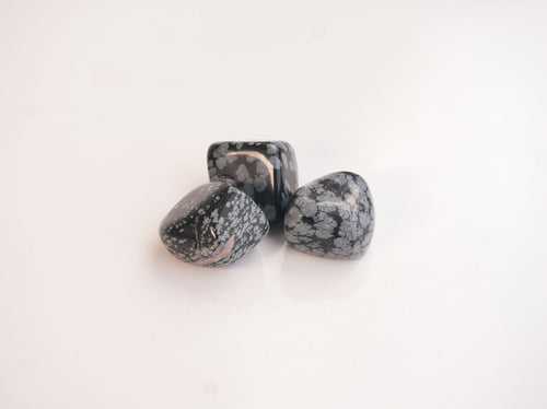 Snowflake Obsidian Tumble Stone: Serenity and Balance The Last Monk.