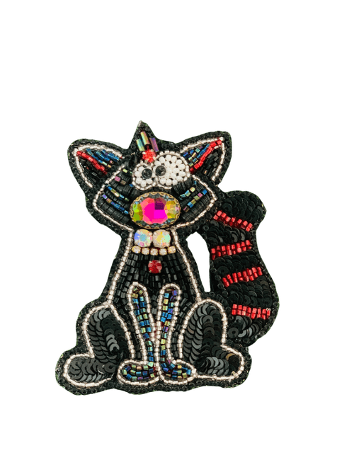 Multicoloured Sab-Cat Brooch