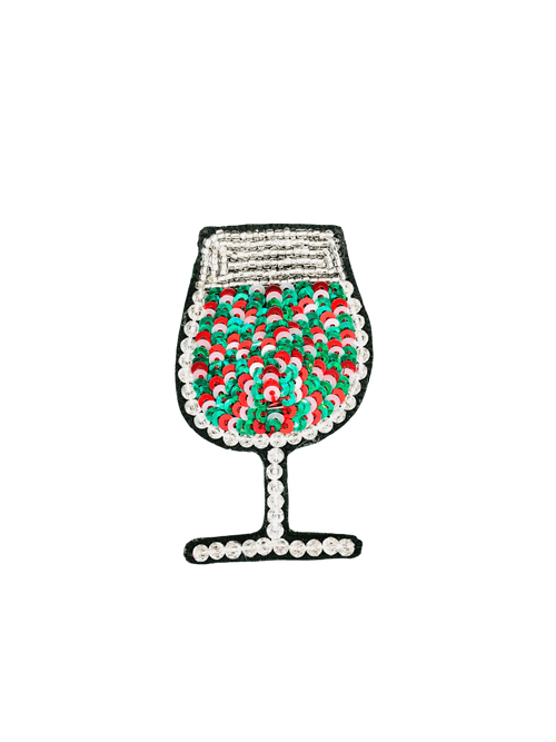 Christmas Wine Brooch