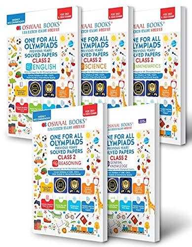 Class 2 - Olympiad Previous Years Solved Papers - One for all ( 5 Books)