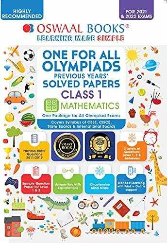 One for All Olympiad Previous Years Solved Papers, Class-1 Mathematics Book