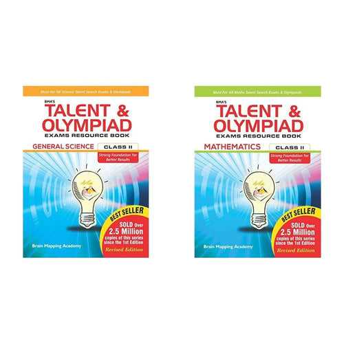 Bma'S Talent & Olympiad Exams Resource Book For Class-2 (Evs)-2019 Edition&Bma'S Talent & Olympiad Exams Resource Book For Class - 2 (Maths) (Set Of 2 Books)