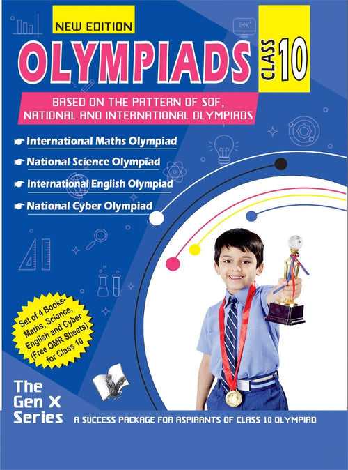 Class 10 - IMO NSO IEO NCO - Olympiad preparation Value Pack - 4 Book Set