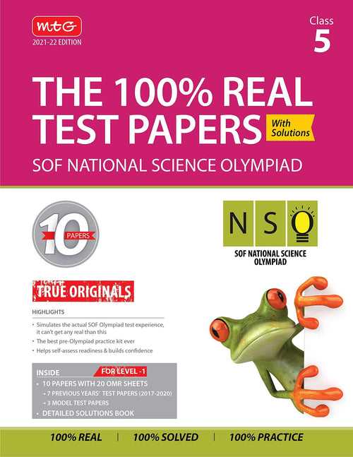 Class 5 - National Science Olympiad (NSO) - The 100% Real test papers