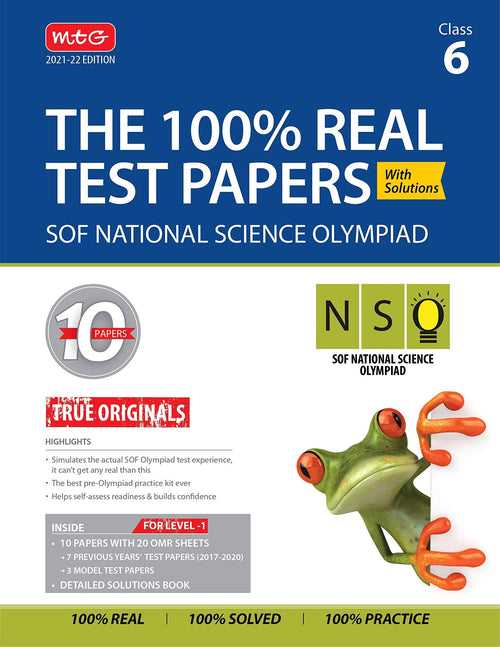 Class 6 - National Science Olympiad (NSO) - The 100% Real test papers