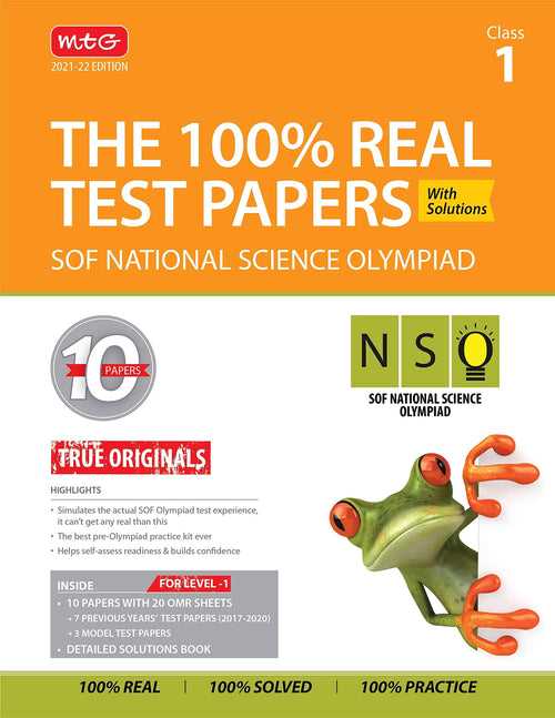 Class 1 - National Science Olympiad (NSO) - The 100% Real test papers