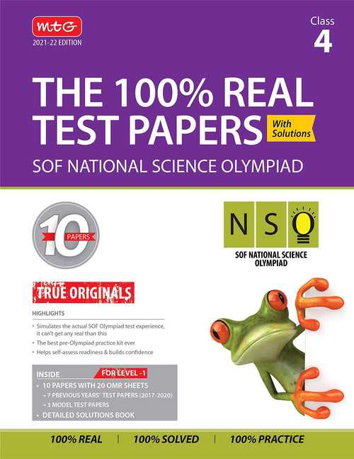 Class 4 - National Science Olympiad (NSO) - The 100% Real test papers