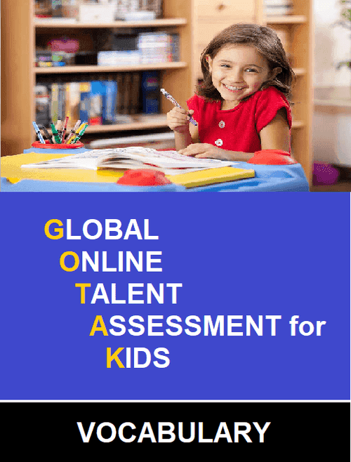 CLASS 3 Global Online Talent Assessment for kids (GOTAK) - Vocabulary