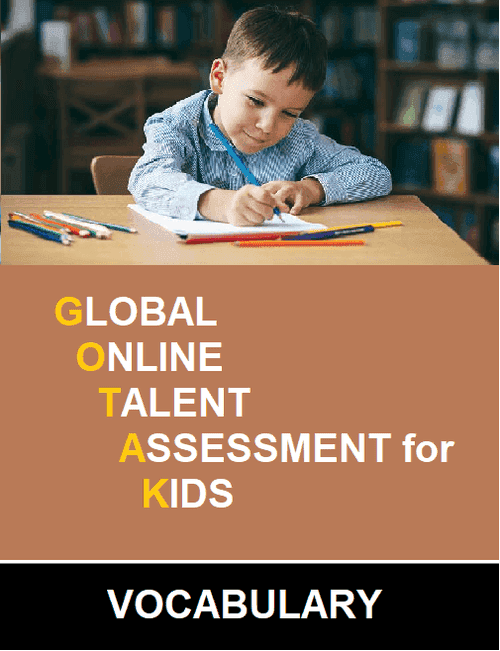 CLASS 2 Global Online Talent Assessment for kids (GOTAK) - Vocabulary