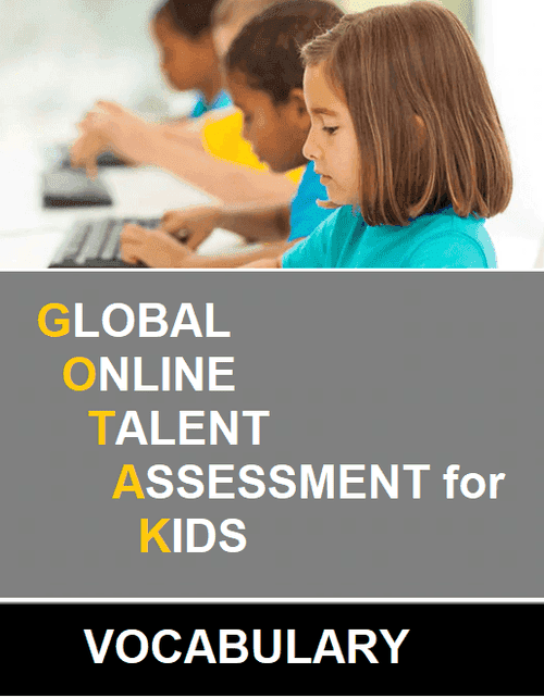 CLASS 1 Global Online Talent Assessment for kids (GOTAK) - Vocabulary