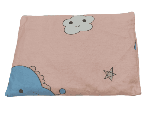 Fluff Arctic Organic Rai Baby Pillow pink Printed
