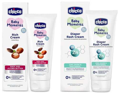 Chicco Baby Rich Cream & Diaper Rash Cream Combo