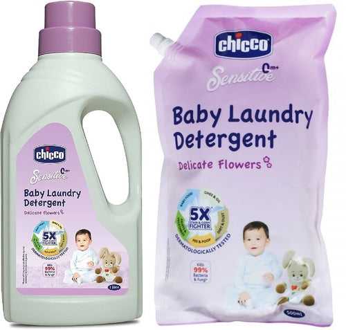 Chicco Baby Laundry Detergent Delicate Flowers Combo