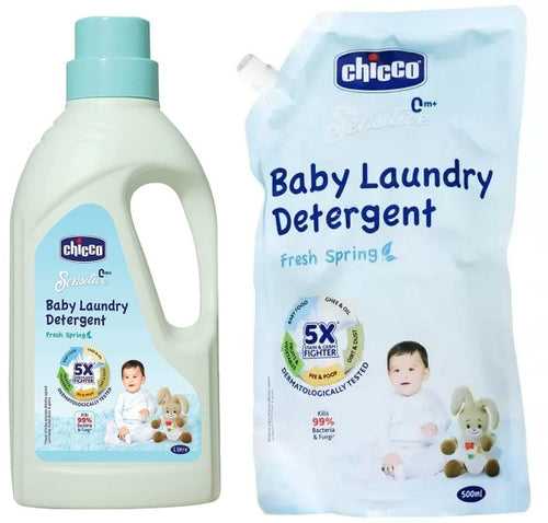 Chicco Baby Laundry Detergent Fresh Spring Combo