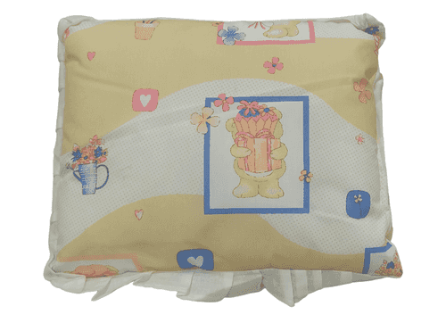 Super Soft Cotton Yellow Printed Baby Pillow