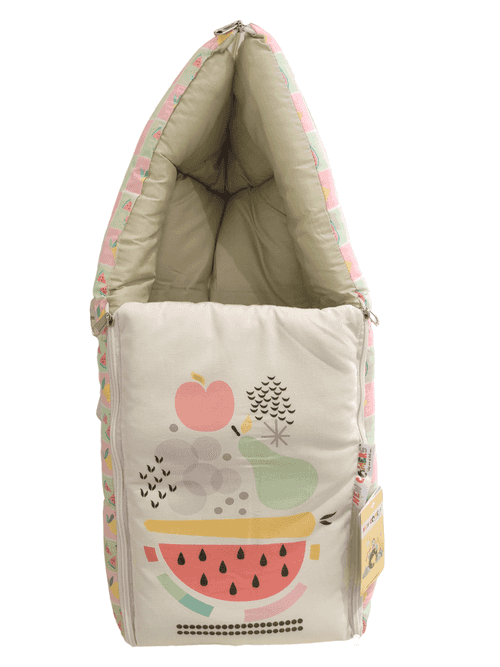 Baby Fruit Print Carry Nest Cotton Sleeping Bag